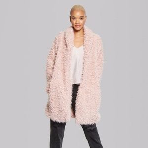 Wild Fable Pink Teddy Coat